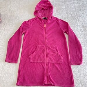 Kid’s Land’s End hooded swim cover size Large 6x-7